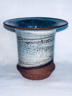 Vintage Jeeves Pottery Small Vase Prince Edward Island Red Clay Studio Art PEI